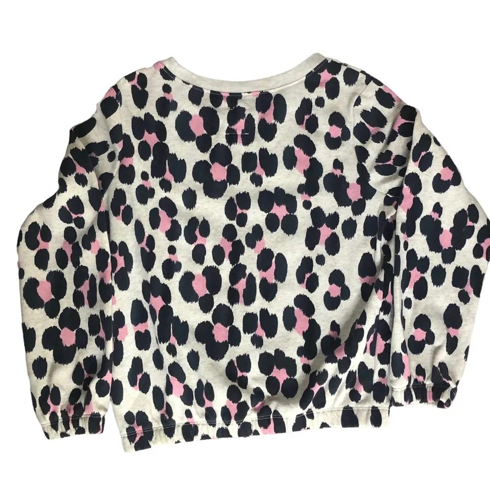 Gap Girls Leopard Sweatshirt Black Sweatpants Joggers Set